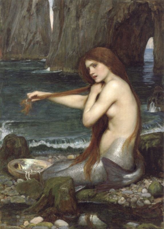 John William Waterhouse A Mermaid
